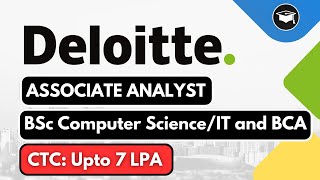 Business Analyst  Deloitte Hiring Freshers  Bsc Computer ScienceIT and BCA [upl. by Anomor]