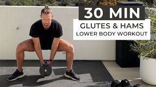 The BEST At Home Glutes and Hamstrings Dumbbell Workout  30 Mins [upl. by Love436]