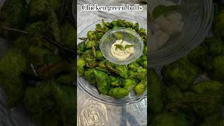 Chicken green balls  green chicken  chicken starter recipe  easy non veg starter  chicken fry [upl. by Nathanial]