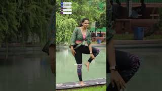 Vrikshasana for Beginners  Build Strength amp Stability with Tree Pose  Yoga Life treepose shorts [upl. by Nanreik30]