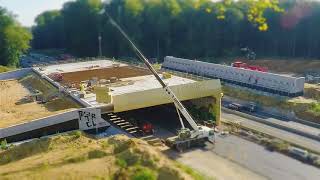 Timelapse bouw ecoduct Groenendaal [upl. by Akinat]