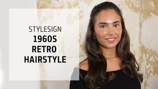 1960s Retro HalfUp Hairstyle Tutorial  StyleSign  Goldwell Education Plus [upl. by Tabbitha]