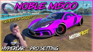 Hypercar Noble M500  TOP SPEED KING 313MPH  The Crew Motorfest [upl. by Meirrak]