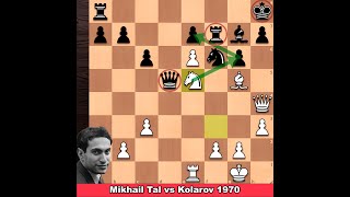 Amazing Game  Mikhail Tal vs Atanas Kolarov 1970 [upl. by Yoshio]