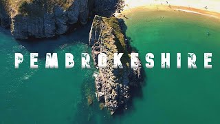 Pembrokeshire Wales 4K Cinematic Drone Video [upl. by Kalam]