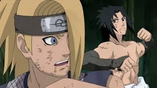 Sasuke vs Deidara Full Fight English Sub [upl. by Neyud]