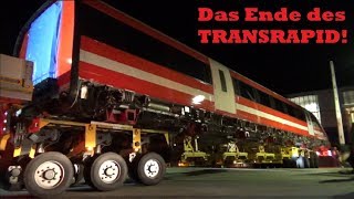 Die letzte Reise des TRANSRAPID  Schwertransport verlässt Lathen [upl. by Etyak]