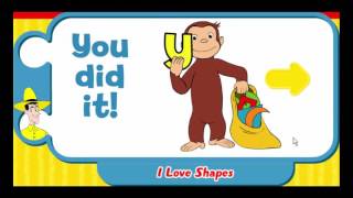 CURIOUS GEORGE I Love Shapes Cartoon Animation PBS Kids Game Play For Kids [upl. by Revart]