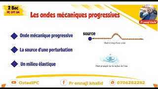 Ondes mécanique progressives Un milieu élastique source dune perturbation [upl. by Naot280]