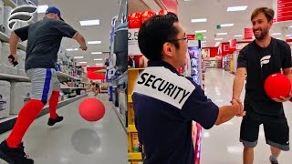 KICKBALL WITH STRANGERS SECURITY GUARD SUBSCRIBES [upl. by Eelyma804]