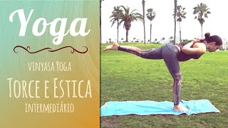 Torce e Estica  YOGA  intermediário  Pri Leite [upl. by Elokkin]