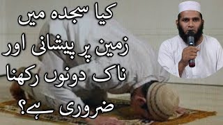 Sajde Me Zameen Par Peshani Or Naak Rakhne Ka Hukam  aasanfiqah muftisohelqasmi sajda namaz [upl. by Ihab]