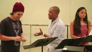 LinManuel Miranda Leslie Odom Jr amp Karen Olivo Sing TICK TICK BOOM [upl. by Cooperstein]