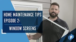 Home Maintenance Series Window Screens [upl. by Akcebar758]