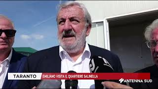 24 OTTOBRE 2024 TARANTO EMILIANO VISITA IL QUARTIERE SALINELLA [upl. by Adiraf]