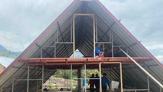 How to build A cabin frame house  DIY [upl. by Odel]