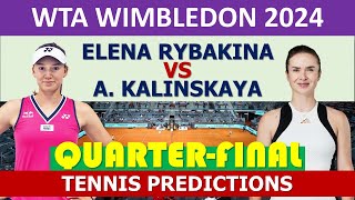 Elena Rybakina vs Elina Svitolina  Wimbledon 2024 [upl. by Ahsined]