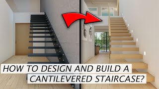 Floating Stairs  How to Build a Cantilevered Staircase  Design amp Construction Principles [upl. by Chaffin172]