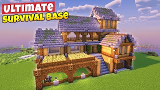 Minecraft Ultimate Survival House Tutorial⚒️ [upl. by Cesare952]