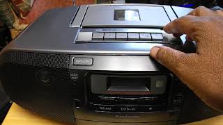 Panasonic portable stereo cd and tape system RX D55 [upl. by Shani847]