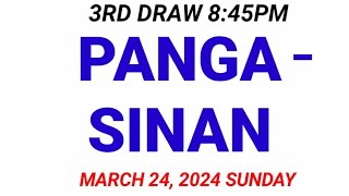 STL  PANGASINAN March 24 2024 3RD DRAW RESULT [upl. by Aleemaj]