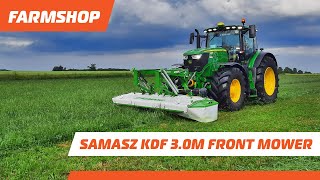 SaMASZ KDF 300  Contour following 3m Front Mower [upl. by Ailuj]