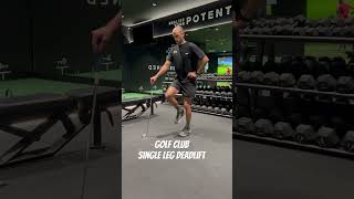 Golf Club Single Leg Deadlifts [upl. by Aitnecserc944]