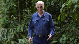 Bizarre Joe Biden disappears into Amazon rainforest [upl. by Ardnosal]