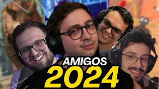 Alanzoka jogando com AMIGOS l Noitada 2024 [upl. by Millicent]