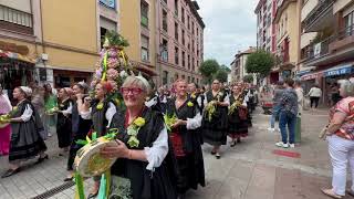 Procesión de San Antoniu en Cangas de Onís  El Fielato y El Nora [upl. by Irrahs959]