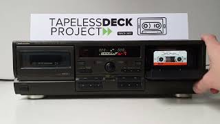 TECHNICS RSTR373 converted into MP3FLAC player  Tapeless Deck Project [upl. by Spiros445]