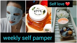 weekly self pampervery importantखुद के लिए समय निकालना जरूरी है  my weekly self pamper ✨️ routine [upl. by Ahsiekal694]