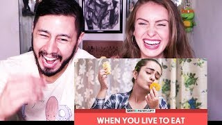 FILTERCOPY  WHEN YOU LIVE TO EAT  Ft Apoorva Arora and Madhu Gudi  Reaction [upl. by Nerissa]