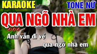 Karaoke Tuyển Tập Những Ca Khúc Dễ Hát Nhất Tone Nữ  QUA NGÕ NHÀ EM  Bến Đợi Karaoke [upl. by Maribeth383]