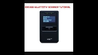 KDC200 Bluetooth Scanner Tutorial [upl. by Artenra]