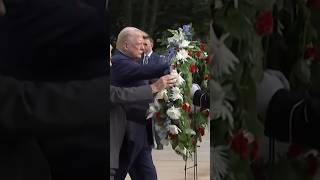 Trump Visits Arlington Cemetery Three Years After Kabul Airport Attack [upl. by Aisiram402]