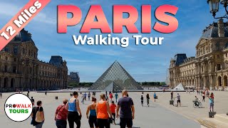 PARIS Walking Tour  4K  With Captions [upl. by Dag12]