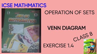 VENN DIAGRAM  OPERATION OF SETS EX 14 [upl. by Anavoig]