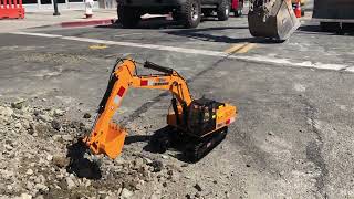 112 jdm 4200xl rc hydraulic excavator at real construction site [upl. by Ainer]