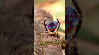 Maratus bubo  Captivating Courtship Dance of Beautiful Spiders spider [upl. by Akeme]