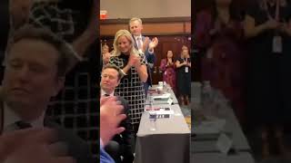 Elon musk gets standing ovation at GOP conference [upl. by Farrar30]