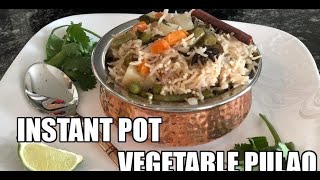 Instant Pot Vegetable Pulao  Video Recipe Step by Step [upl. by Sanger]