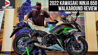 2022 Kawasaki Ninja 650 New Color Walkaround Review [upl. by Oatis]