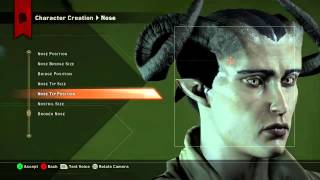 Dragon Age Inquisition  Female Qunari character creation [upl. by Narcho290]