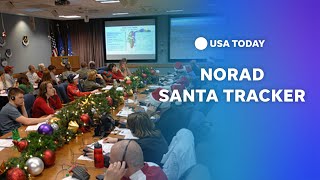 WATCH NORAD tracks Santa as he delivers presents around the world  USA TODAY [upl. by Eirac968]