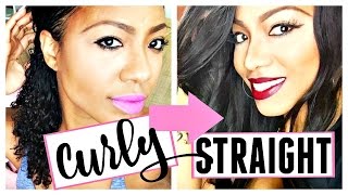 How to Straighten Your Hair Perfectly  How to Straighten Natural Hair [upl. by Allegra169]