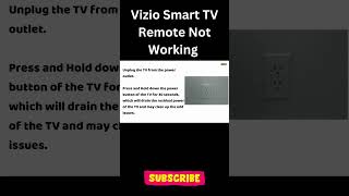 Vizio Smart TV Remote Not Working shorts shortsvideo [upl. by Themis]