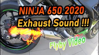 Kawasaki Ninja 650 2020 Flyby  Auspuff  Exhaust Sound [upl. by Yerd]