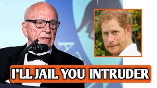 Rupert Murdoch Threaten To DRAG Harry To Court For Trespassing After Appear Uninvited To His Wedding [upl. by Einaffit100]