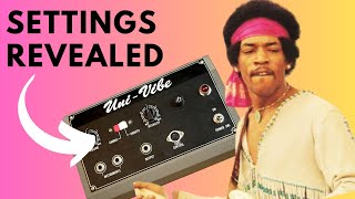 Ever wondered what Jimi Hendrixs exact UniVibe settings were [upl. by Ahso]